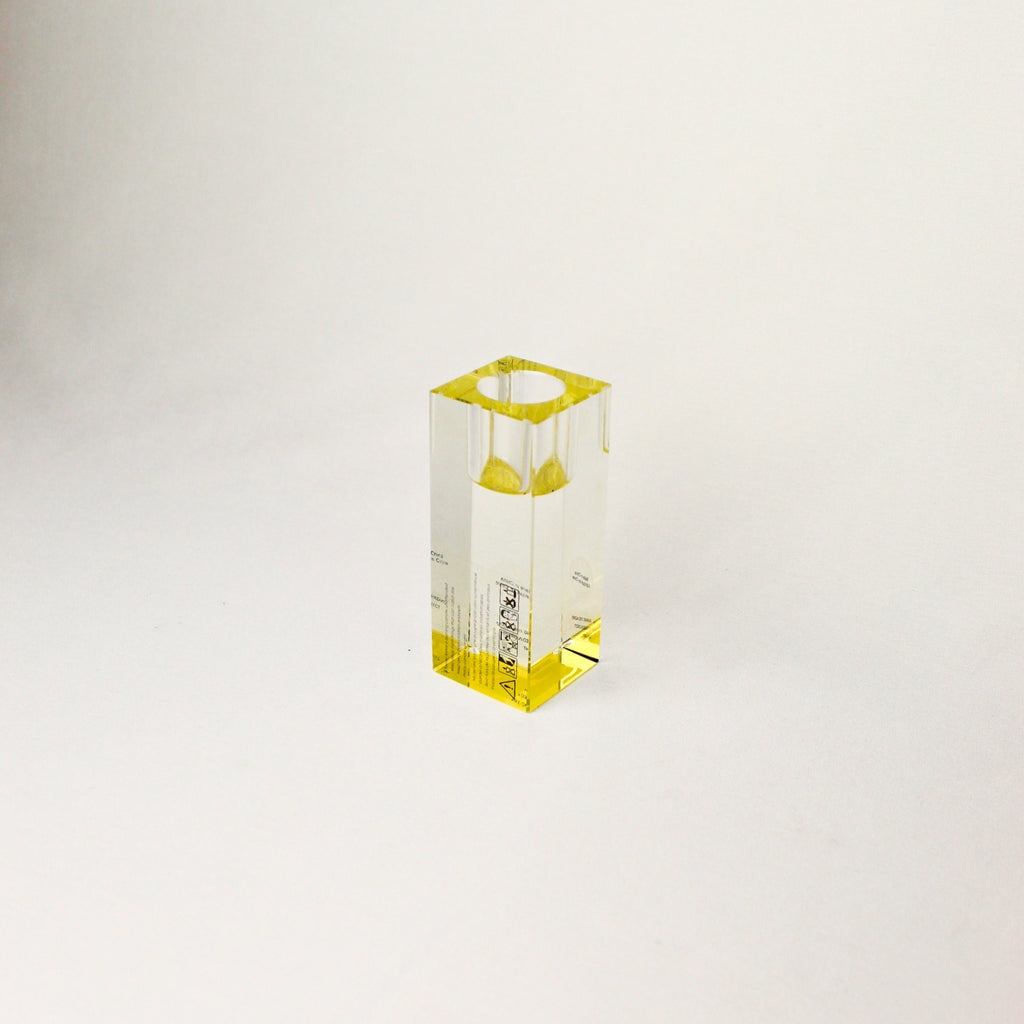 Portavelas de Cristal Geométrico