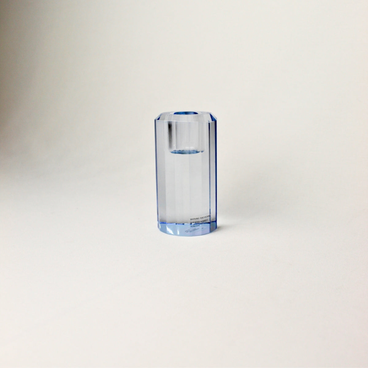 Portavelas de Cristal Geométrico