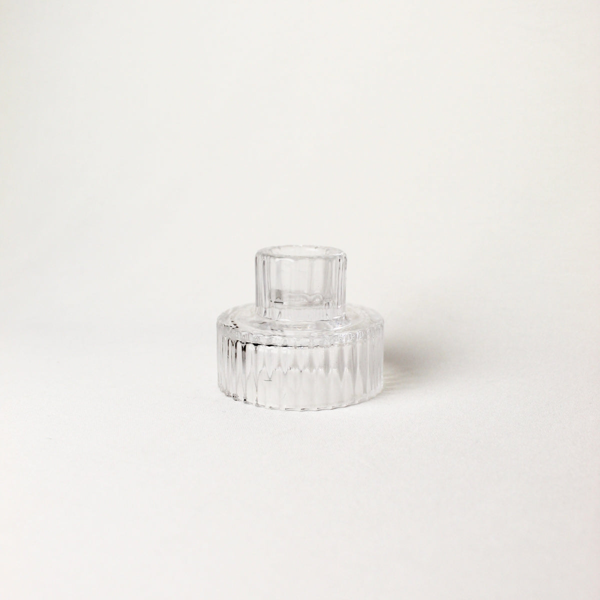 Portavelas de Cristal Geométrico