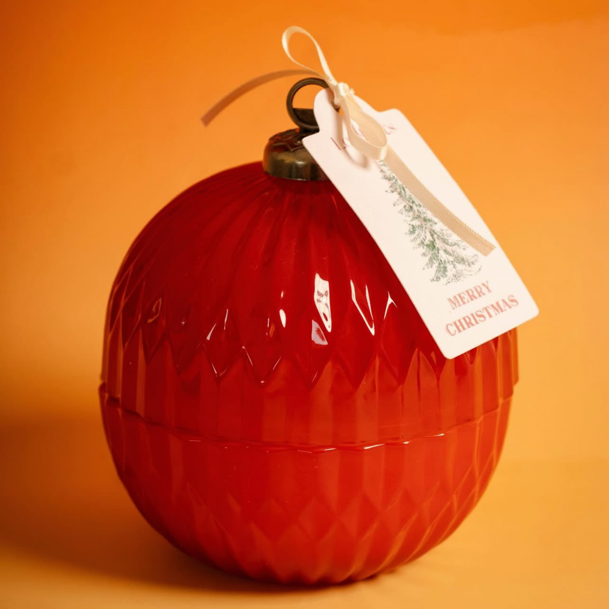 Vela en Esfera de Navidad