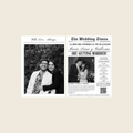 Plantilla de Periódico para Bodas