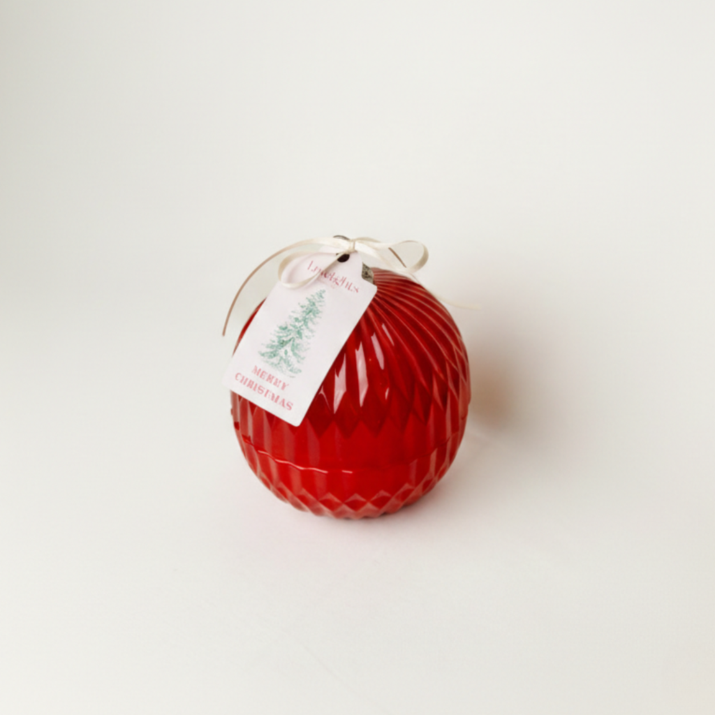 Vela en Esfera de Navidad