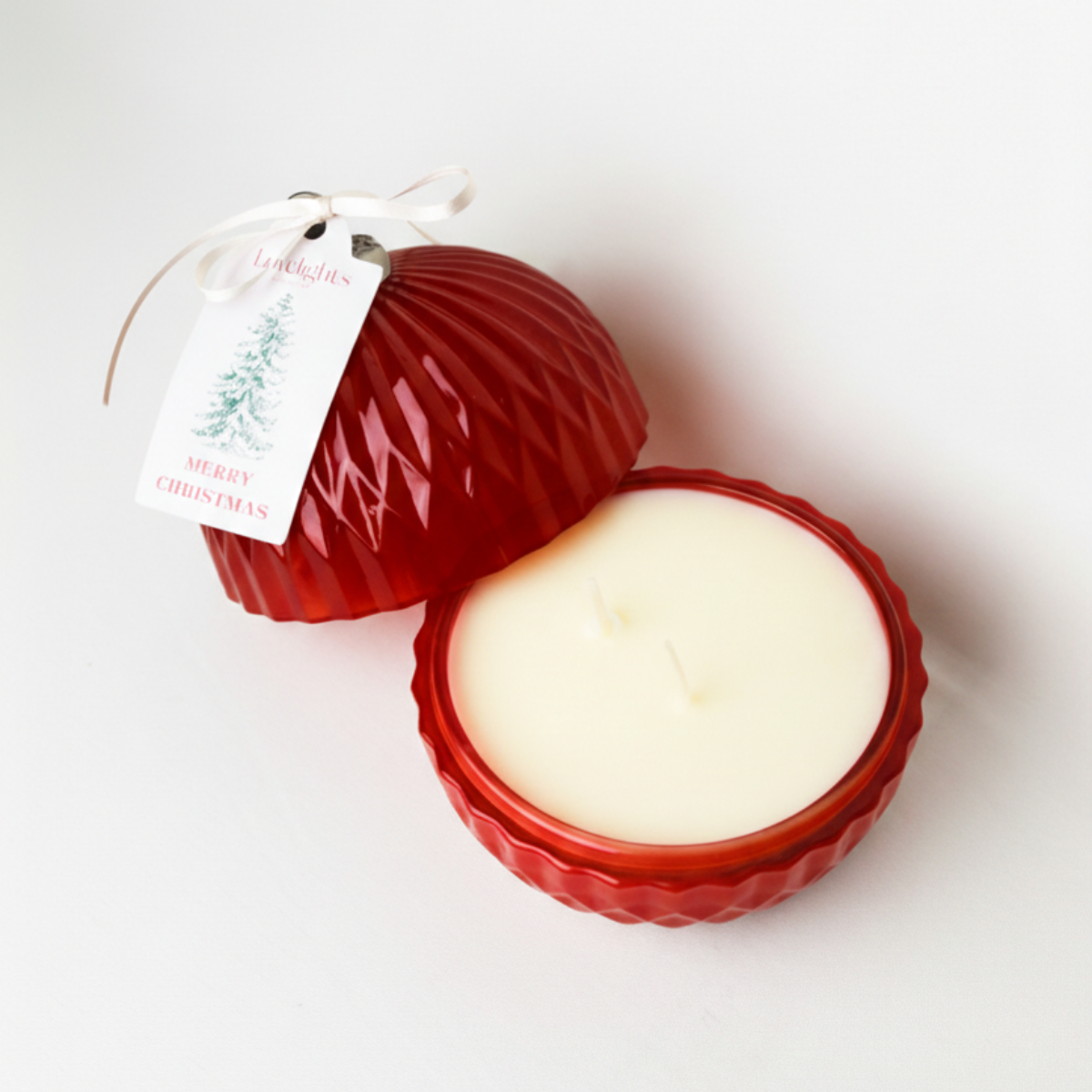 Vela en Esfera de Navidad